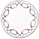 Wellington Bit Round Charger Plate 12\ Shiny Gold rimmed add a formal class and style to the 12 inch Charger.